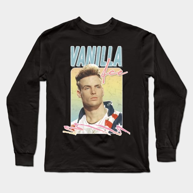 Vanilla Ice / 90s Aesthetic Fan Art Design Long Sleeve T-Shirt by DankFutura